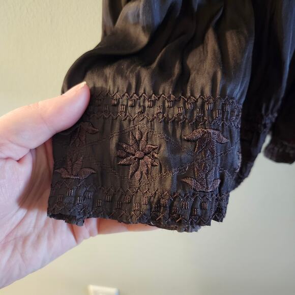 ULLA JOHNSON Angelica Smocked Long Sleeve Mini Dress - Picture 7 of 9